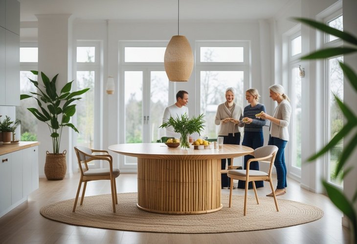 Sådan vælger du det perfekte ovale spisebord til hjemmet i bambus